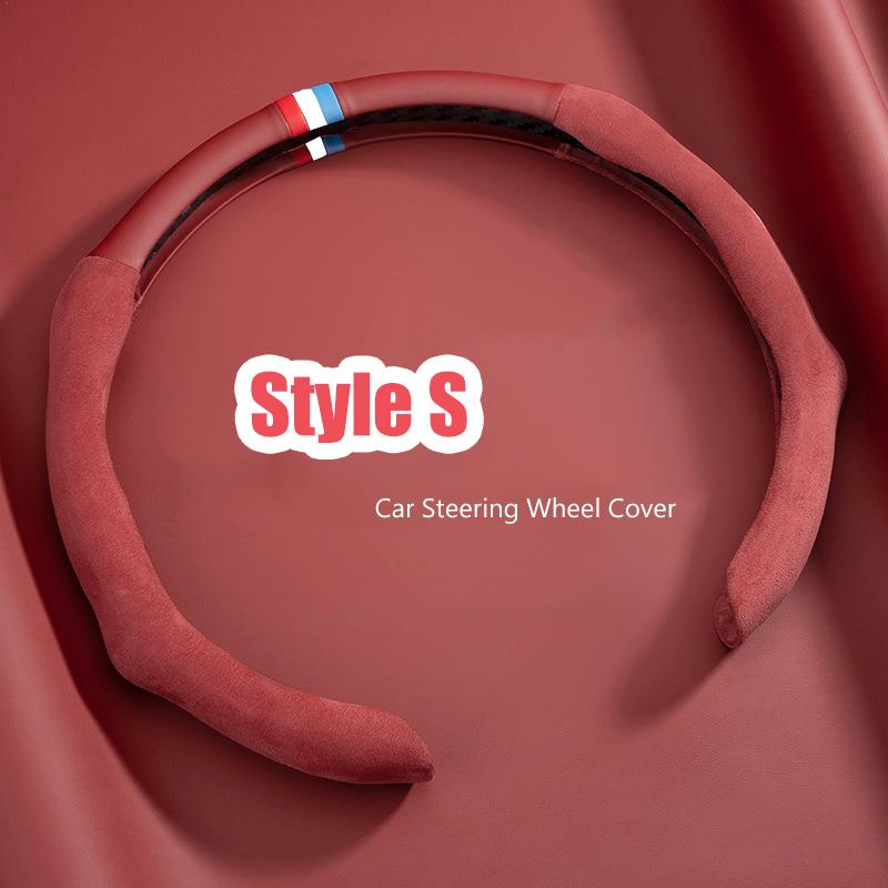 Fashion Suede Car Steering Sheel Cover For Opel OPCline ASTRA CORSA INSIGNIA MOKKA VECTRA Tigra Adam Combo Zafira Vivaro Cross