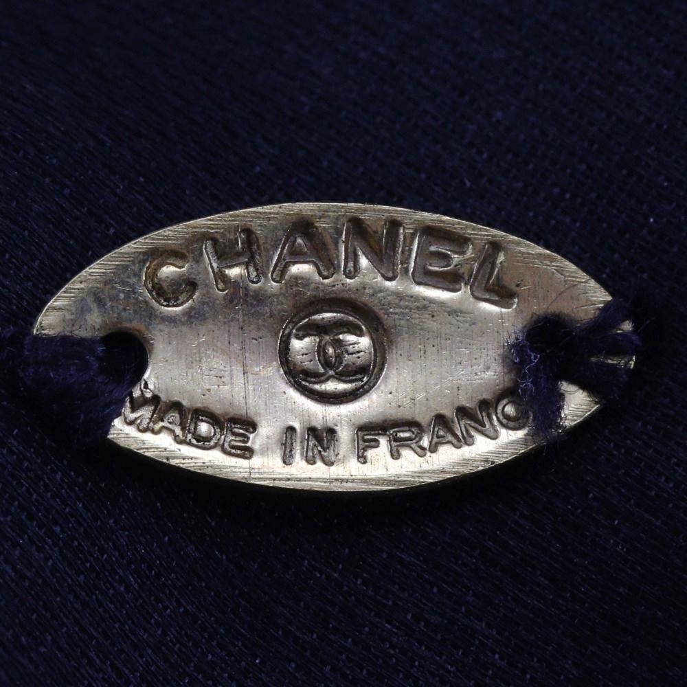 Chanel Ruban Camélia Valletta Noir / blanc Ruban Satin/textile Femmes Utilisé