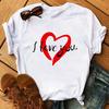 Maycaur Cute Floral Print Women T Shirt Summer Casual Short Sleeve Tshirt Ladies White Flower Tshirt