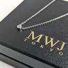 [MWJ TOKYO] Women's Magnetic Necklace, Stylish Single Pendant with Stone, Birthstone, Silver, Casual Jewelry, Gift, Zirconia, Solitaire Necklace