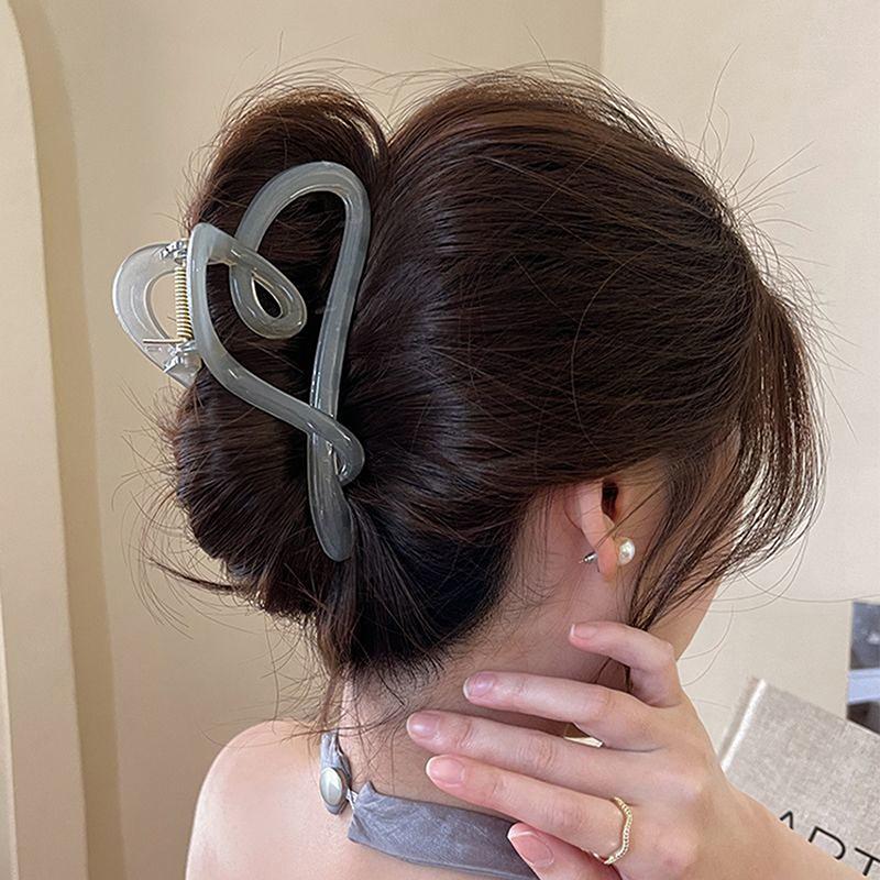 Large Claw Clips For Thick Hair Accessories Women Headdress Ins Plastic Catch Crab Hairpins Gifts