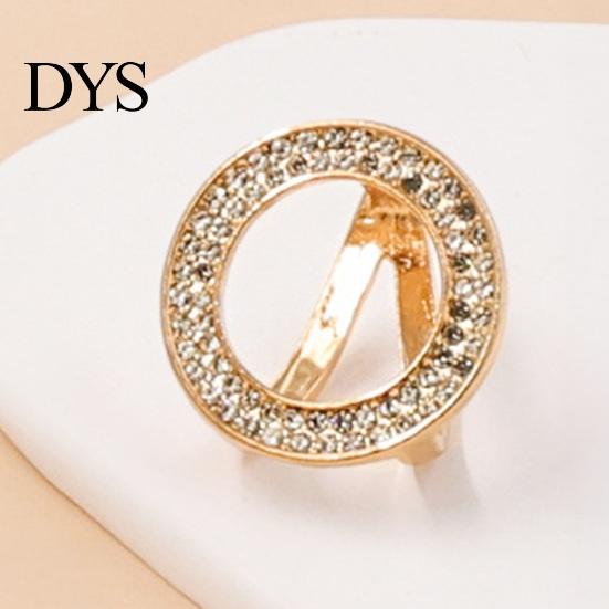 Smooth Sliding Scarf Ring Rhinestone Round Ring, Sparkling Slide Decorative Fashion Holder for Women Neckerchiefs Shirts Shawls