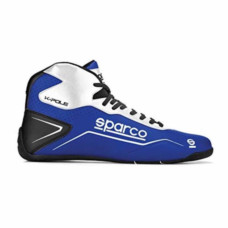 Sparco Sparco K-POLE Racing Boots Blue/White Size 38