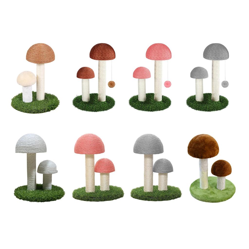 Mushroom post for scratching Sisal Cat Scratcher Domestic Cats Toy Gifts