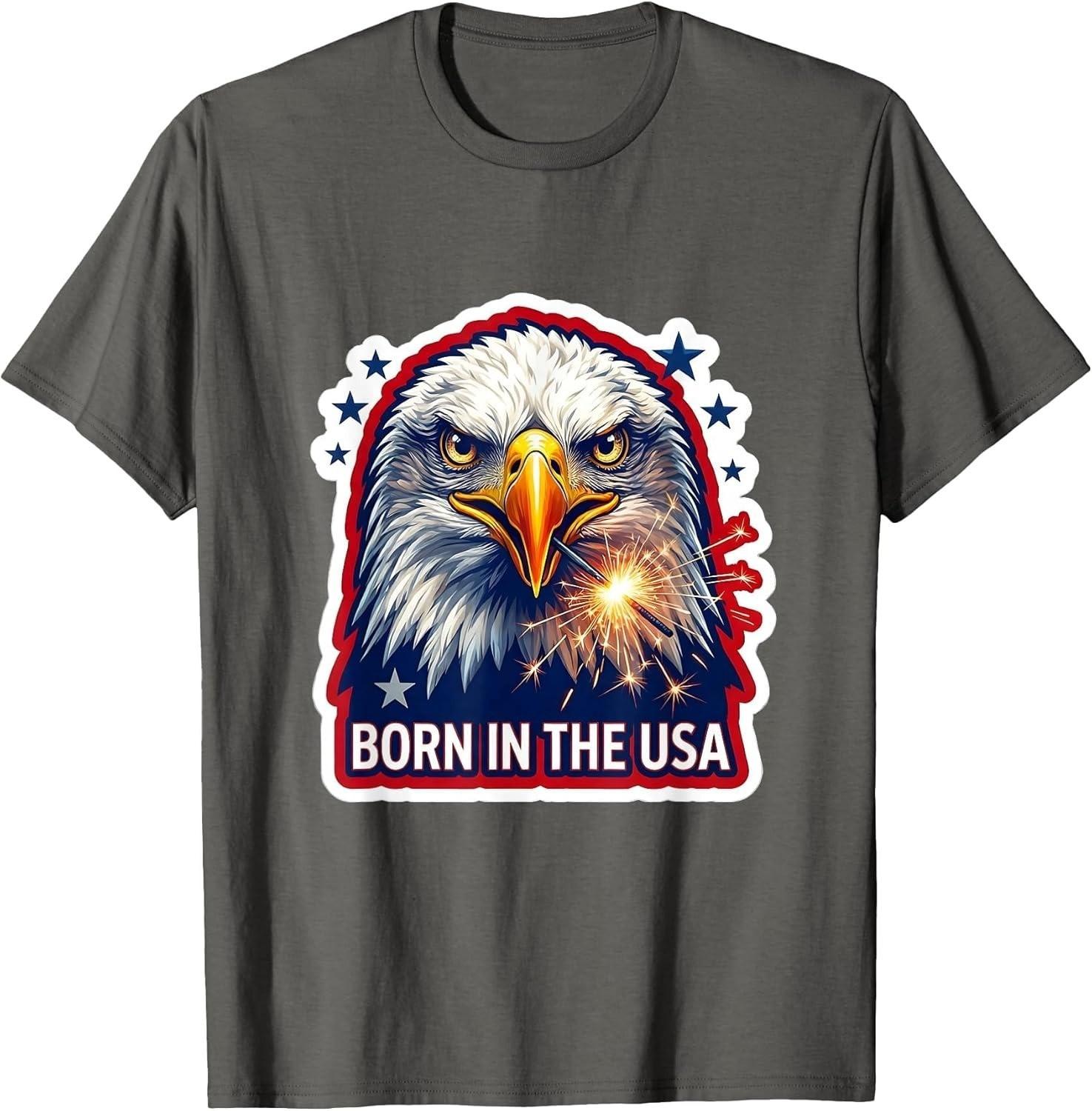Teen Born in the USA 4th of July Unisex T-Shirt XXL