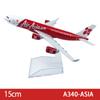 15Cm 6Inch Diecast Alloy Airlines A340 Asia Lufthansa Airways For Collection Friend Children Gift