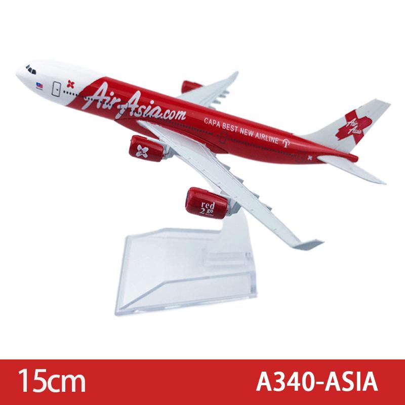 15Cm 6Inch Diecast Alloy Airlines A340 Asia Lufthansa Airways For Collection Friend Children Gift