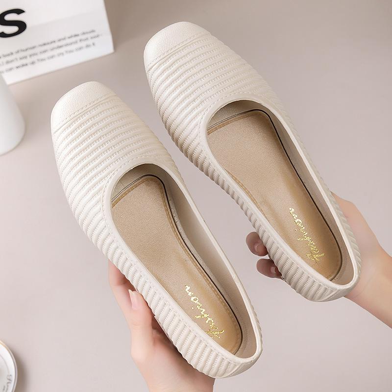 Yuzhihao Women's Round Toe Flat Sandals - Solid Color Summer Fashion