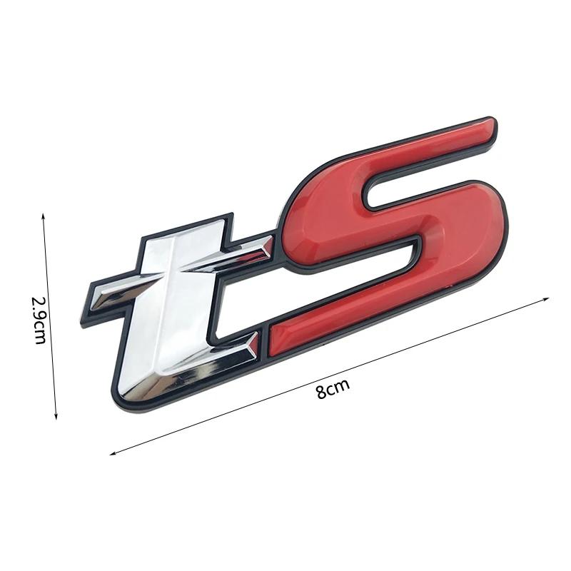RFM2 Plastic 3D TS Logo Emblem Badge Car Sticker Styling Chrome Glossy Car Decal for Subaru Forester BRZ WRX STI Car Decoration