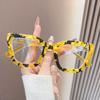 2026 New Cat-Eye Frame Floral Pattern Anti-Blue Light Presbyopia Glasses for Women Fashionable Ultra-Light Reading Eyewear