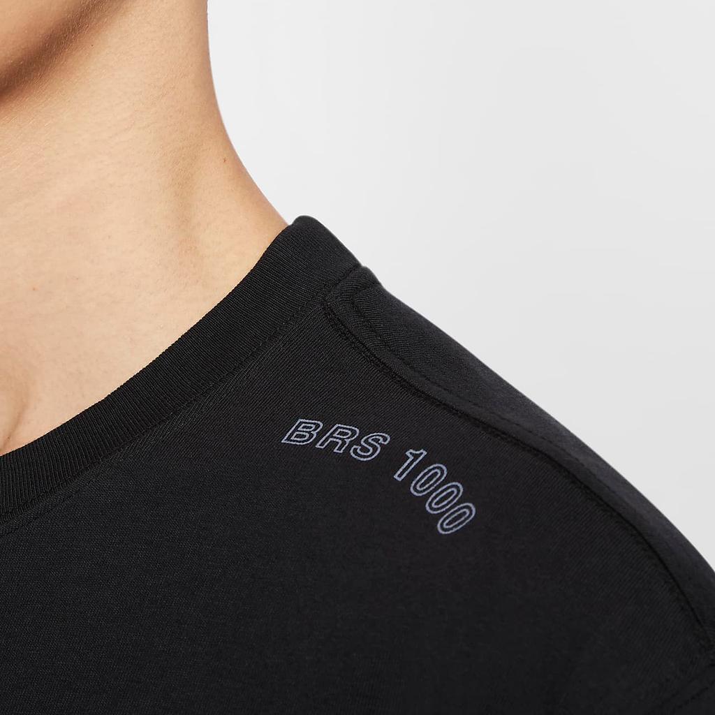 Nike Sportswear Letter Print Design Comfortable Pullover Short Sleeve T-Shirt Men T-Shirts Black FZ5416-010