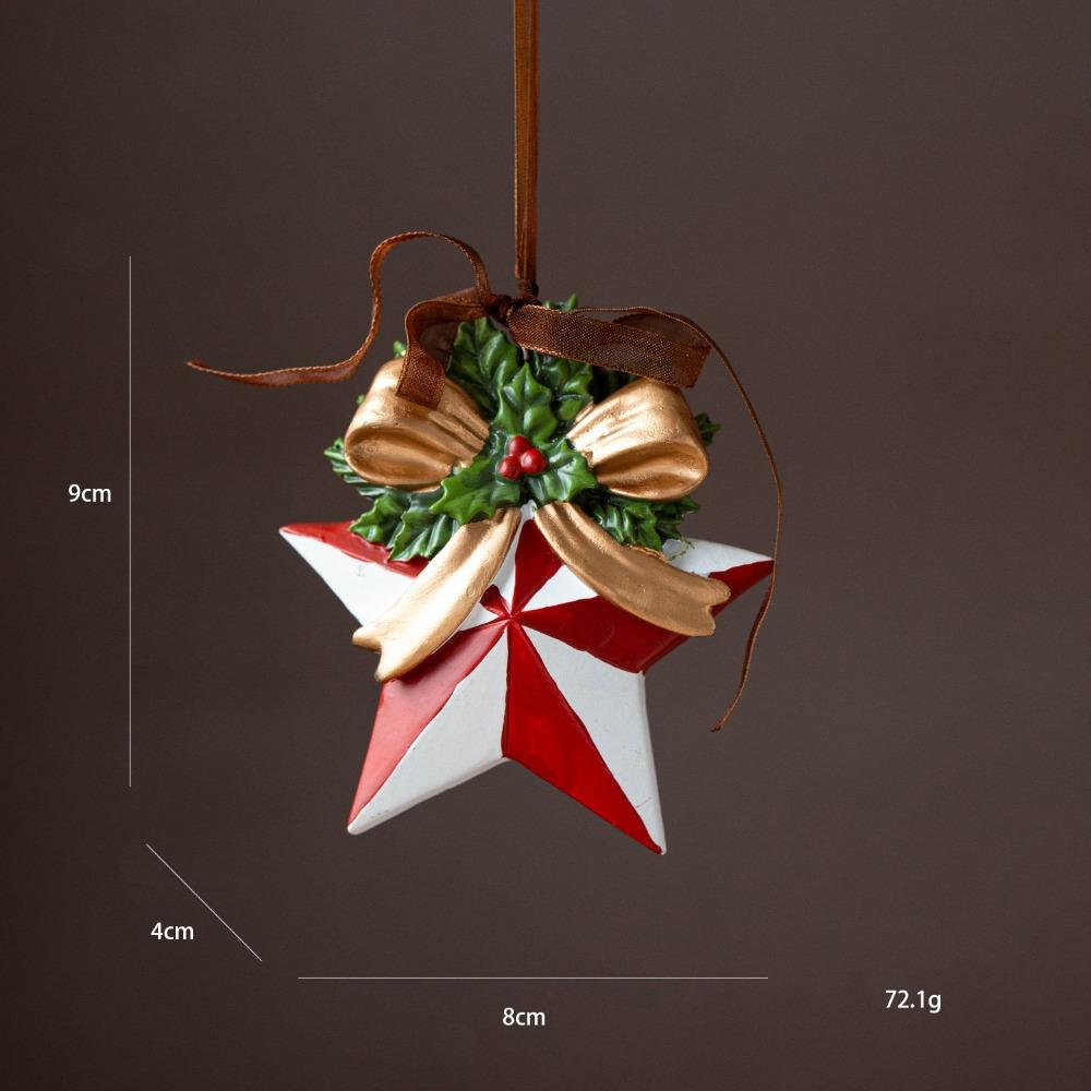 Santa Claus Christmas Tree Hanging Decor 3D Design Resin Hanging Ornament Window