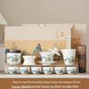 Chuangjingpin Ceramic Kung Fu Tea Set - Rime Pavilion Gift Edition