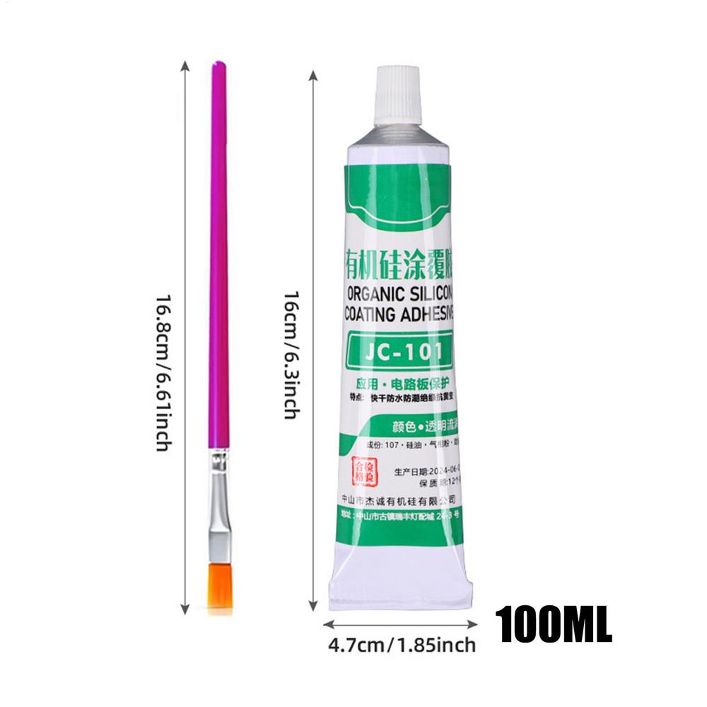 

PCB Board Protective Solution 100ml Waterproof Repair Tool Electronic Component Maintenance Insulating Brush Applicator