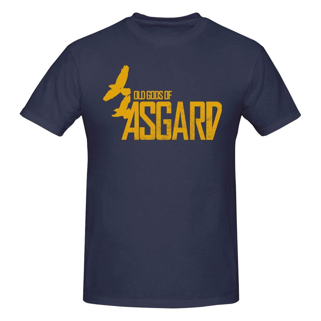 Divertente T-shirt Stampata Unisex Ispirata ad Alan Wake Old Gods Of Asgard T-shirt Unisex Uomo