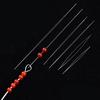 5pcs Opening Beading Needles Pins Curved Needle for Beads Bracelet DIY Jewelry Making Tools Beaded Threading Pin Needlework Kits