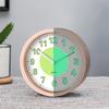1PC Luminous Alarm Clock Round Frame Luminous Numbers Desk Wake Up Clock Ideal For Bedroom Living Room Office Nighttime Decor