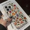 Ins Korean Style Does Not Bump Shell Mushroom Flower iPhone17promax Mobile Phone Case Niche Apple 14Pro Protective Case