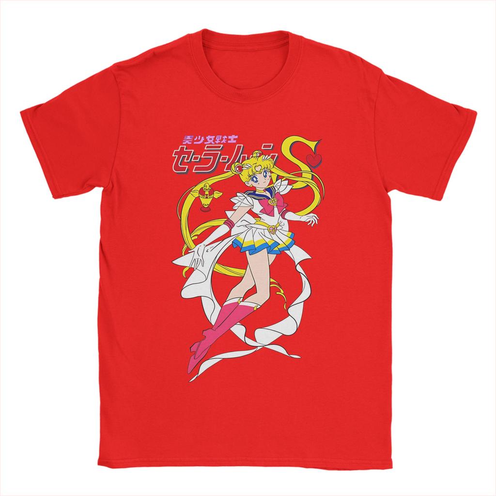 Mens Sailors Moons T Shirts 100 Cotton Clothes Leisure Short Sleeve Crewneck Tees Original TShirt