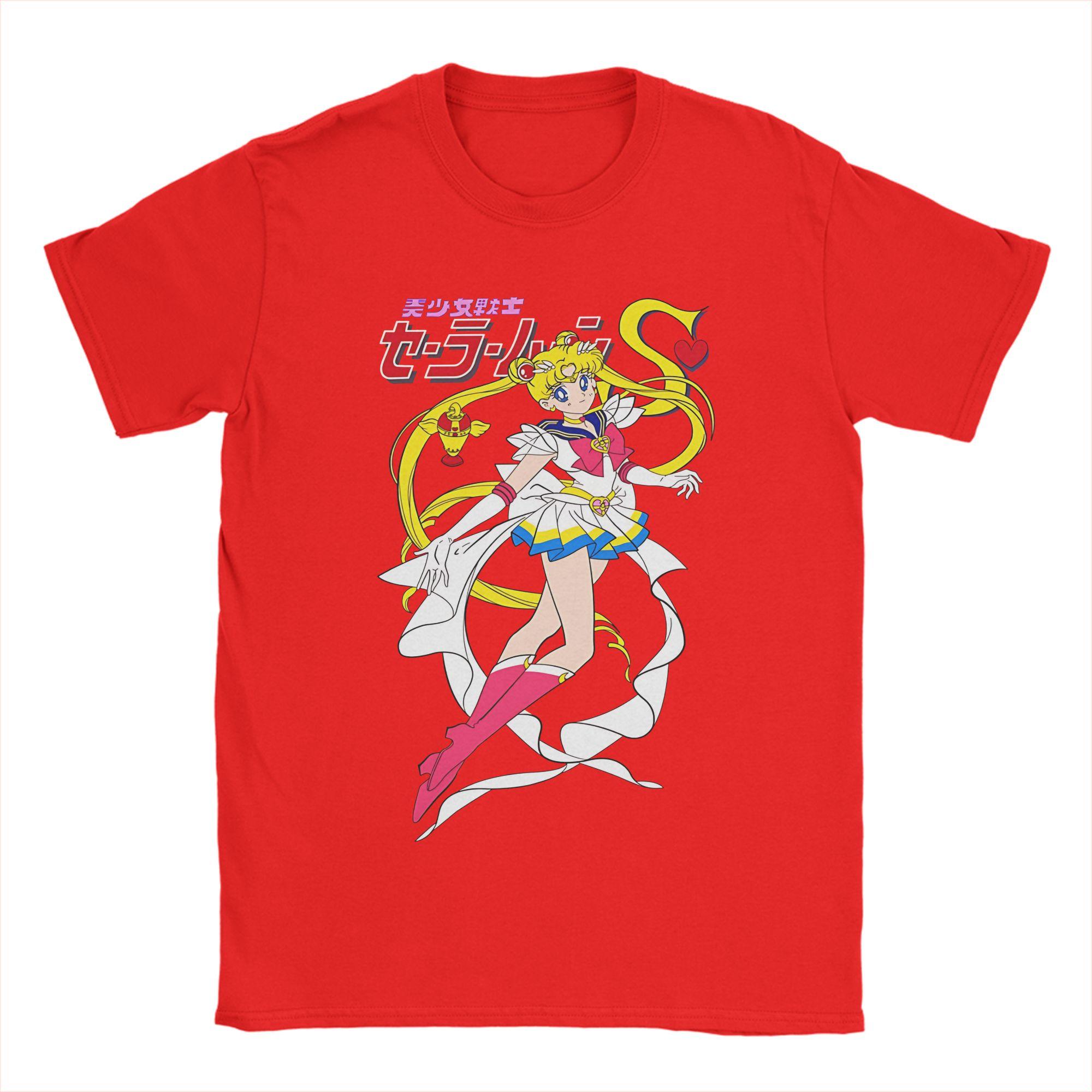 

Mens Sailors Moons T Shirts 100 Cotton Clothes Leisure Short Sleeve Crewneck Tees Original TShirt S