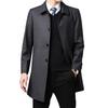 Lightweight Trench Business Long Simple Solid Outerwear for Spring and Commuting Men's Coat, Casual, Length, Color, Windproof, Autumn,