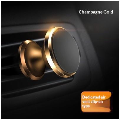 Metal Magnetic Car Phone Mount 360° Rotatable Strong Magnet Holder Easy Install Universal for All Mobile Phones Daily Use