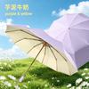 Simple Sun Umbrella, Automatic High-value Color Glue, Weather and Rain Shading, Portable Anti-ultraviolet Women's Folding Umbrella