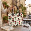 Christmas Elf Printed Shoulder Bag Large Capacity Casual Tote for Daily Holiday Use