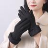 Women's Gloves, Winter Outdoor Thermal Touchscreen Anti-Slip Riding Gloves with Fleece Lining