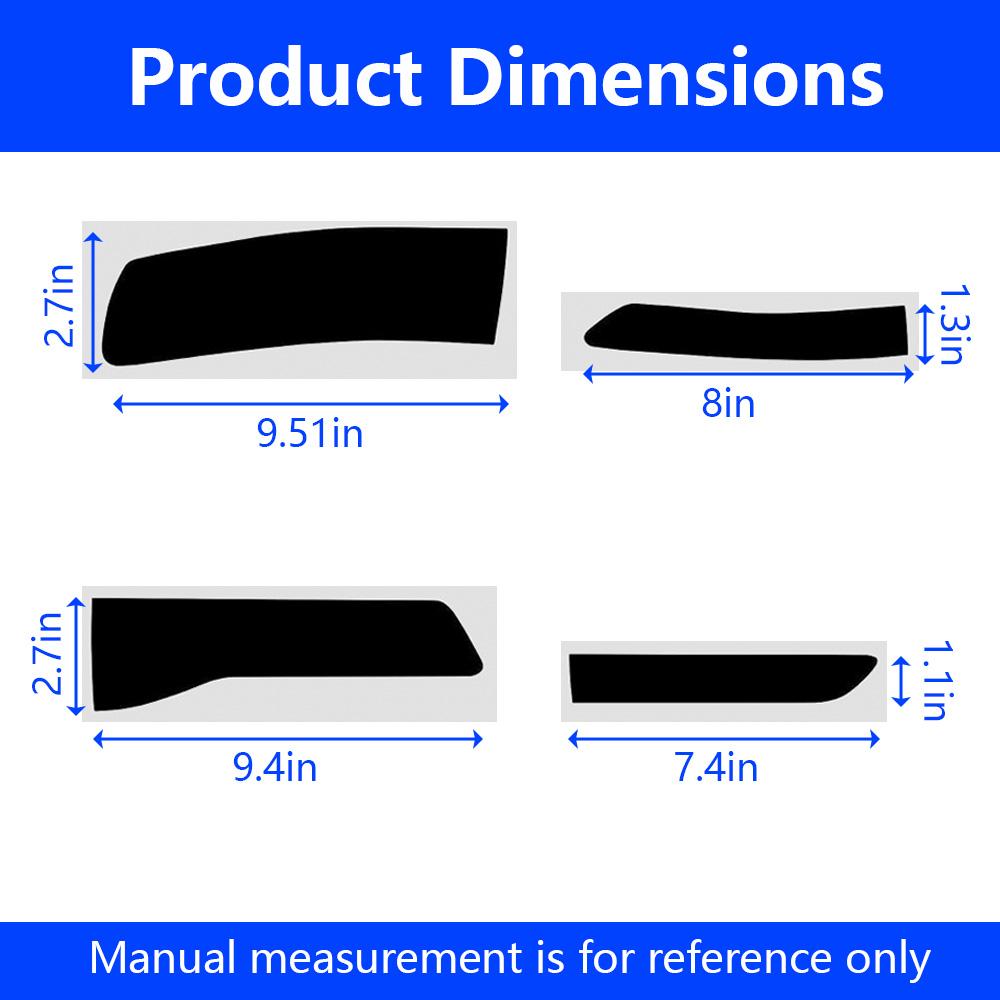 8PCS Rear Tail Light Tint Overlay Vinyl Decal for Jeep Grand Cherokee 2014-2019 Car Accessories Light Cover