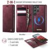 For Samsung Galaxy S23 Ultra Case CASEME C49 Magnetic Case RFID Blocking Detachable Wallet Leather Phone Cover