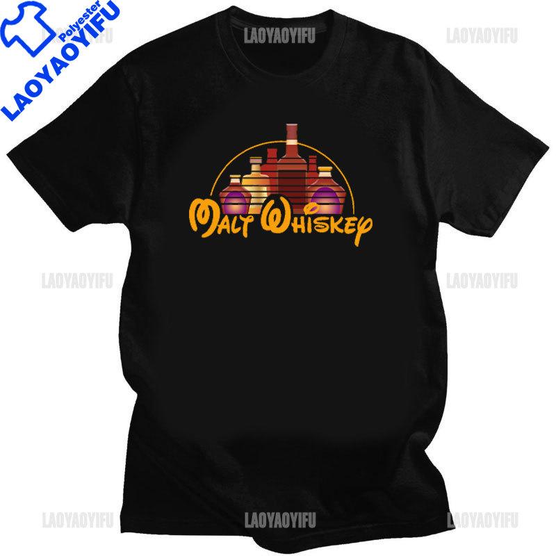 T-shirt Vintage Malt Whisky T-shirt Jongen Pure Whisky T-shirt Alcohol Liefhebber T-shirts Korte Mouwen Casual Kleding Cadeau Idee