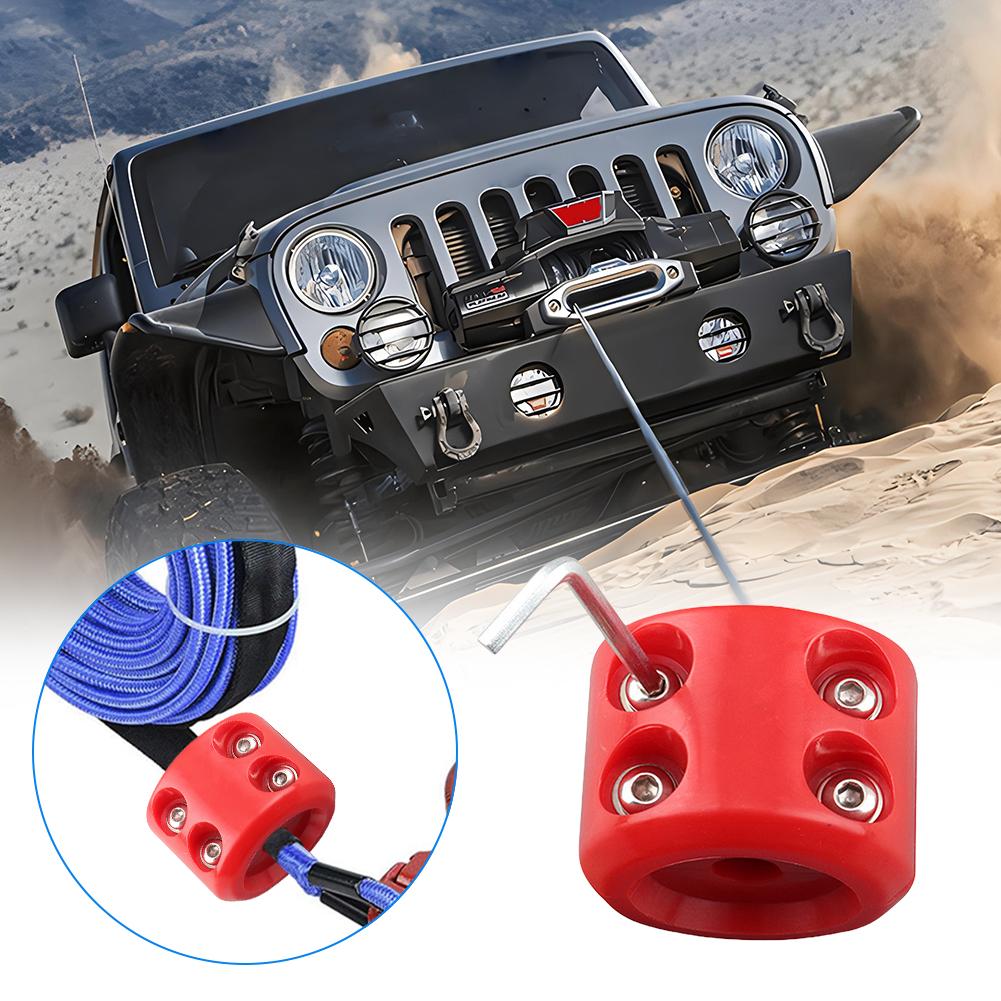 Cable Protector Rubber Plug Rubber Winch Stopper Prevent Pulling Bounce and Abrasion Winch Mount Stop Auto Offroad ATV UTV Parts