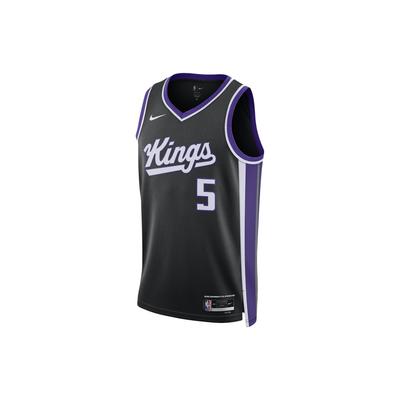 NBA City Edition Sacramento Kings Fox No. 5 Digital Jersey 2021-2022 Unisex Jersey Black DX8621-010