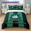 Plymouth Argyle FC Custom Name Text Bedding Set 1 Duvet Cover+2 Pillowcases Soccer Logo Personalized Gift For Special Occasion Bedroom Decor