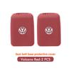 Valve Stems Caps 2Pcs Car Seat Belt Buckle Clip Protection Anti-scratch Cover For Volkswagen VW Polo Jetta Sagitar Magotan Passa CU7