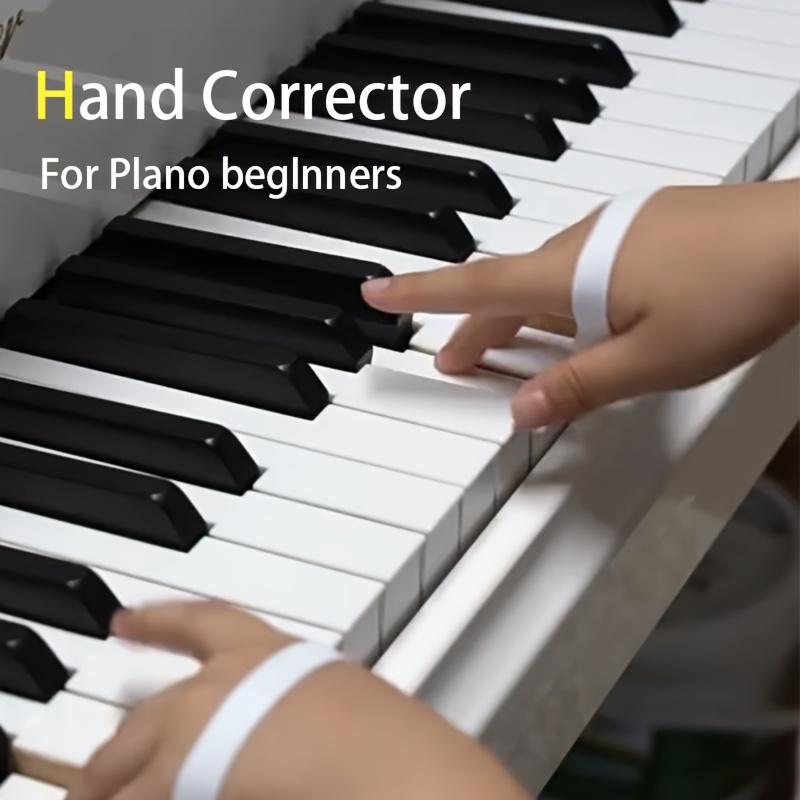 1pair Vibration Wearable Piano Hand Corrector Piano Hand Silicone Orthotics Piano Gesture Corrector Piano Beginner Hand Type Aid Grip Strength Trainer