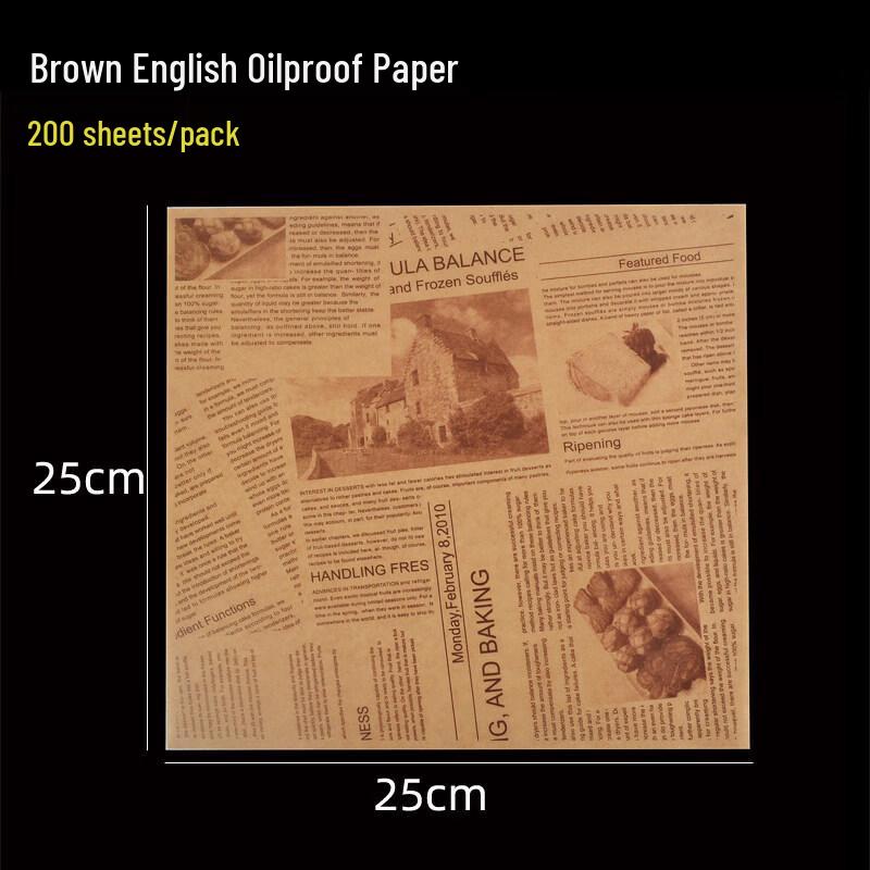 Disposable Greaseproof Food Wrapping Paper