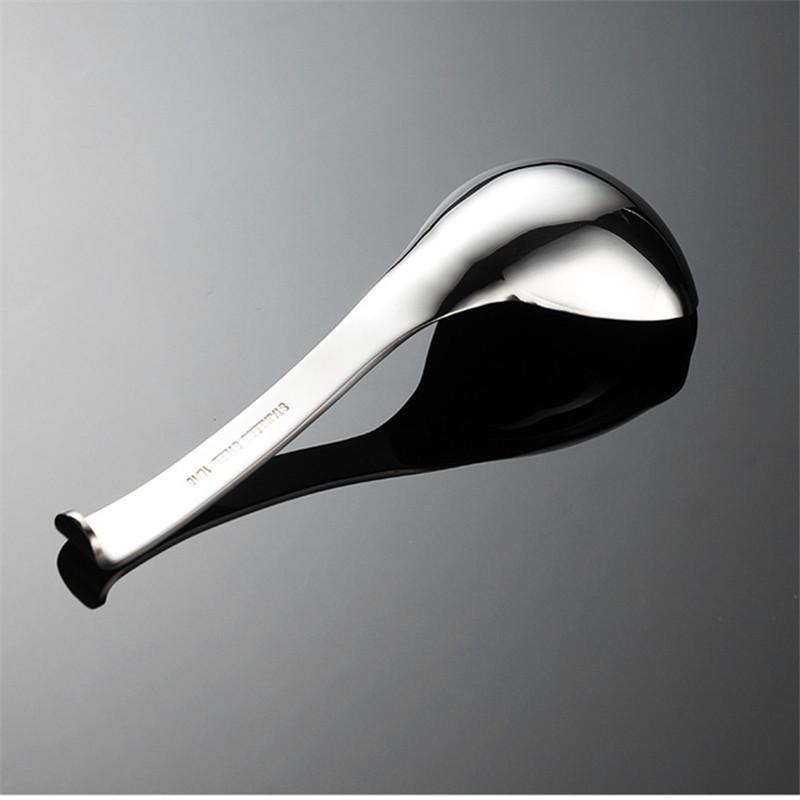 Shape Mouth Head 304 Stainless Steel Soup Spoon Deep Public Spoon Hanging Edge Noodles Scoop Kitchen Cookware Accessories