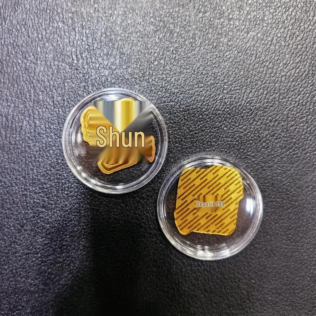 Gold Mobile Phone Sticker 999 Pure Gold - Prosperity & Wealth Charm Gift