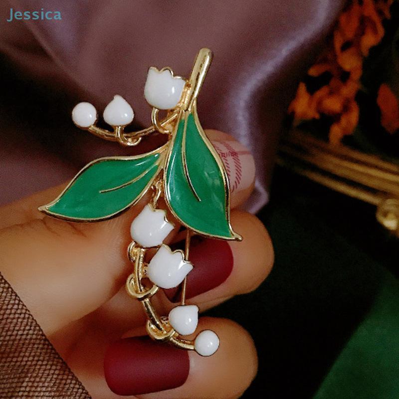 Pastoral Style Lily Of The Valley Brooch And Lily Flower Brooch