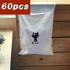 60 Pack Disposable Plastic Trash Bags with Cute Printed Designs Multipurpose Self-Adhesive Garbage Bags for Home, Office, Car, Living Room Outdoor Use