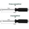 2pcs Screwdriver 45#steel 4mm+ Black DIY Disassemble Toys