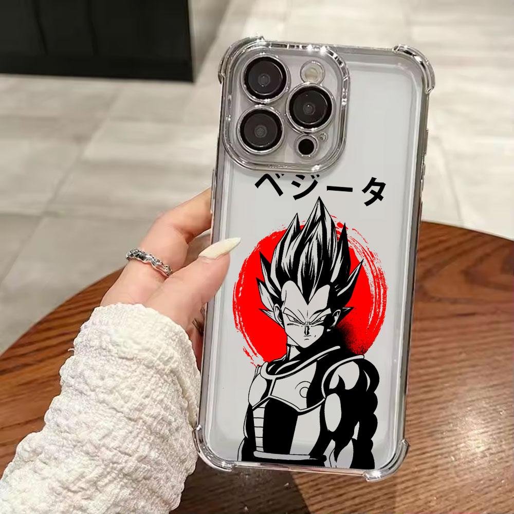 Dragons Balls Son Goku Vegeta Cartoon Phone Case For Xiaomi 15T 14T 13 Pro 15 F8 Ultra Poco X7 F7 Pro 5G X3 X6 F5 M7 Clear Cover