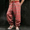Pantaloni Jogger in Denim da Uomo con Stampa Digitale 3D - Vestibilità Larga Americana e Bordi con Fibbia - Pantaloni Lunghi Hip-Hop Streetwear
