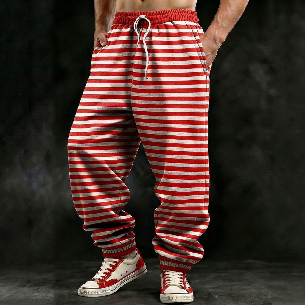 Pantaloni Jogger in Denim da Uomo con Stampa Digitale 3D - Vestibilità Larga Americana e Bordi con Fibbia - Pantaloni Lunghi Hip-Hop Streetwear