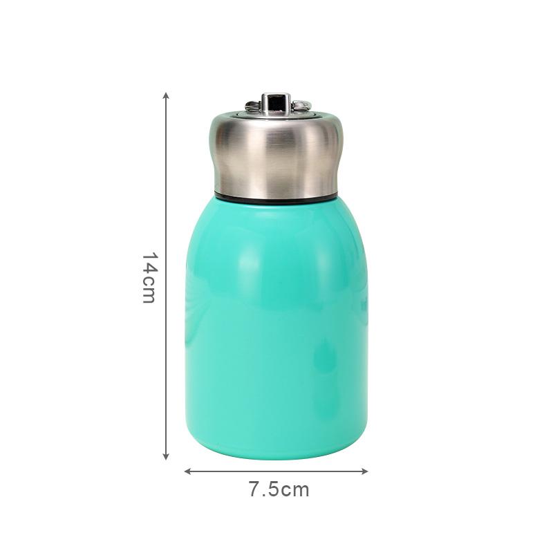 Láhev na vodu 300 ml Mini baculatý izolovaný šálek Nerezová ocel termohrnek na kávu Přenosná módní obchodní vakuová venkovní láhev
