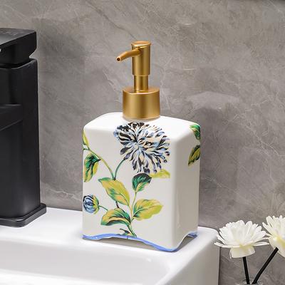 Ceramic Press Type Lotion Hotel Hand Sanitizer Bottle Home Stay Shampoo Bath Gel Separate Bottle Bathroom Accessories