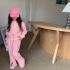 Girls' Suits, Autumn Clothes, Big Children's Short Knitted Long-sleeved Tops, Split Flared Pants, Two-piece Trend