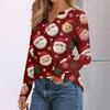 Women's Print Long Sleeve Shirts Elegant Casual Tops Trendy Shirts Tops